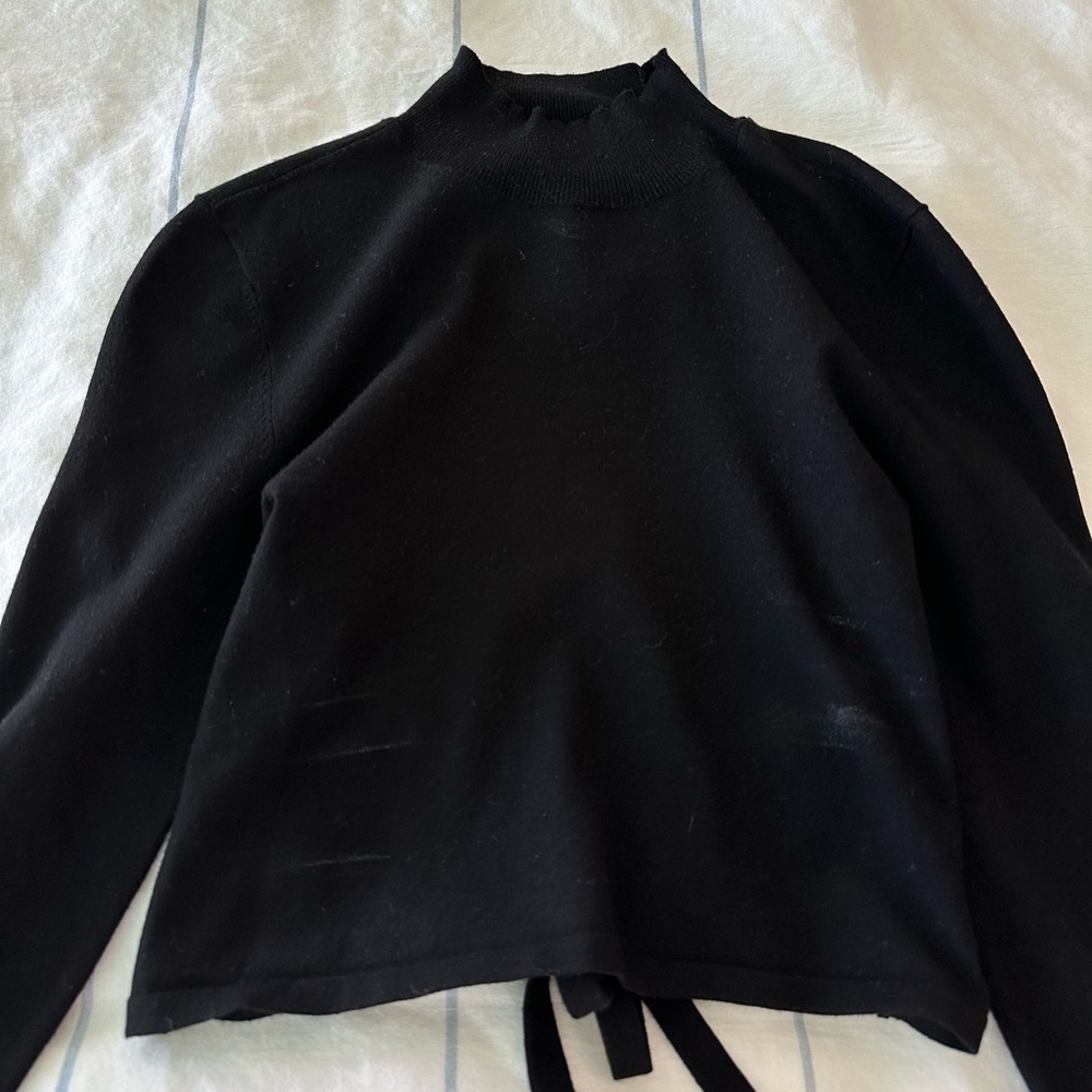 Sunday best open back cropped sweater